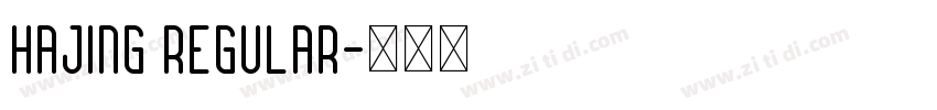 hajing Regular字体转换